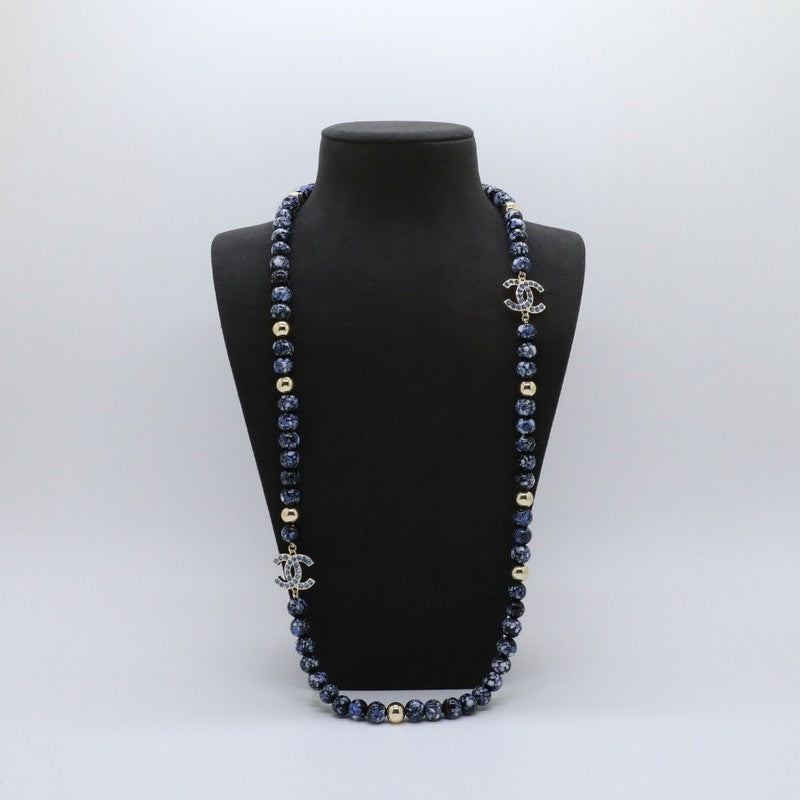 Chanel Black Pearl Long Necklace