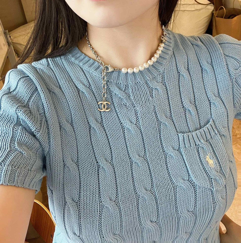 Chanel Pearls Crystal Necklace