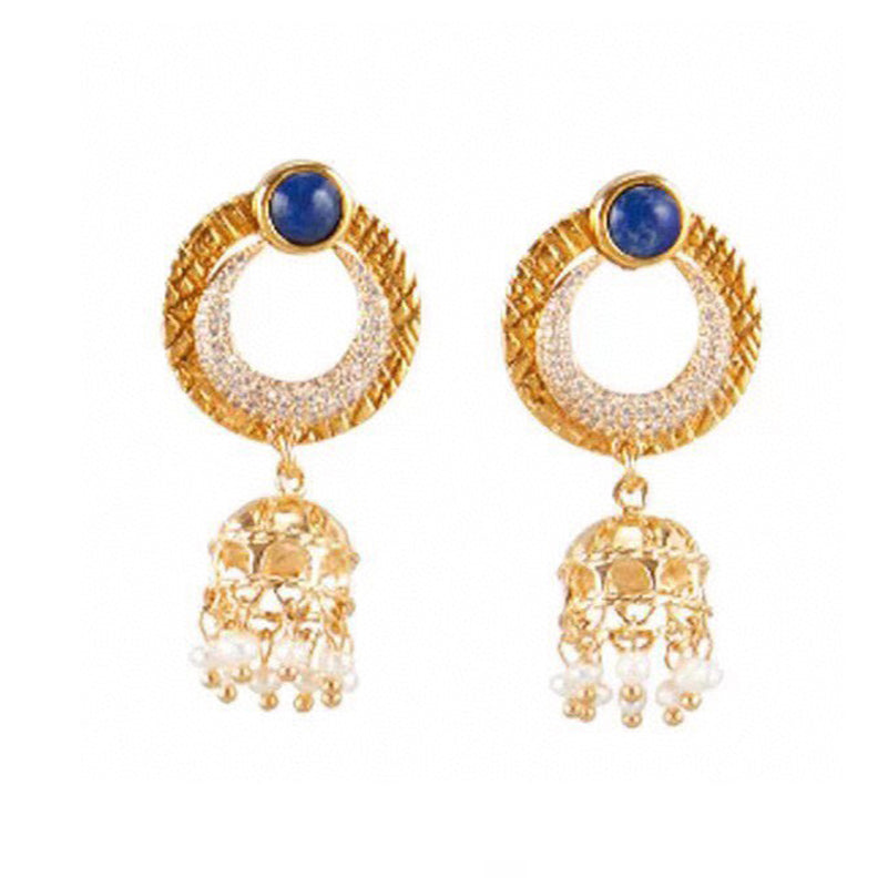 Bvlgari Circle Diamond Earrings - 18K Yellow Gold