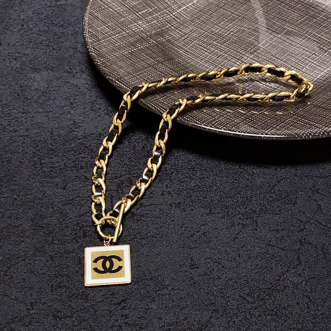 Chanel Leather Choker Necklace