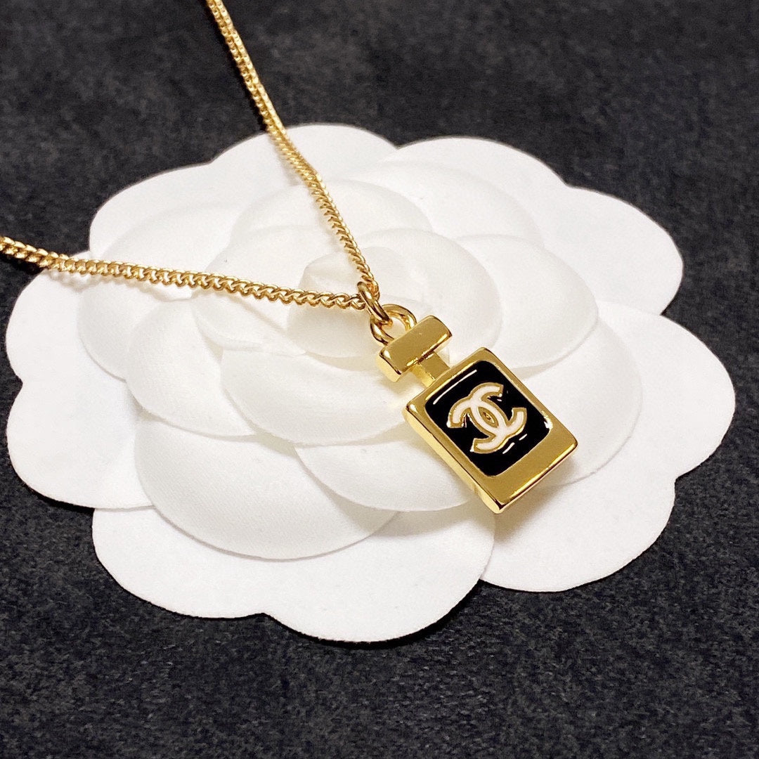 Chanel Perfume Bottle Necklace