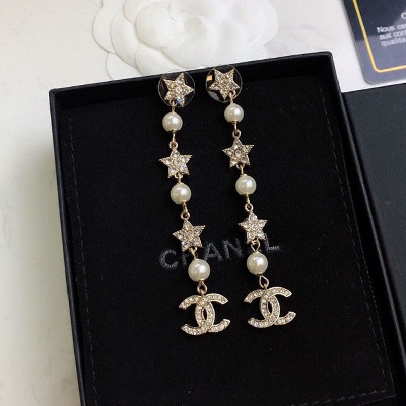 Chanel Long Tassel Earrings - 18K Yellow Gold