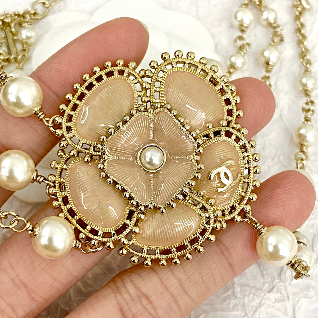 Chanel Camellia Choker Necklace