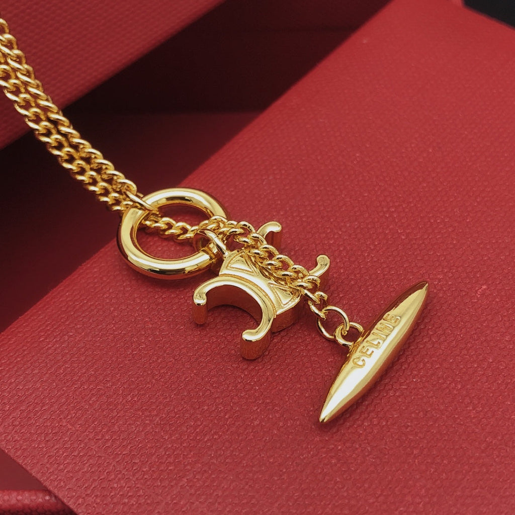 Celine Triomphe Celine Necklace