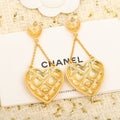 Chanel Coco Crush Heart Pendant Earrings - 18K Yellow Gold