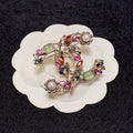 Chanel Crystal Flower Brooch