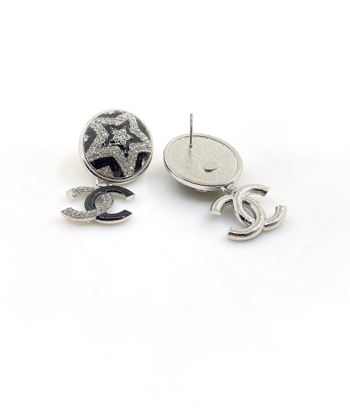 Chanel Diamond Earrings - 3.8 cm Height - 18K White Gold