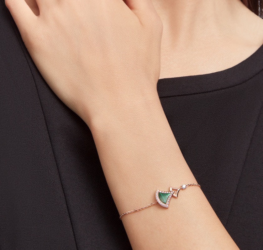 Bvlgari Dream Malachite Bracelet - 18K Rose Gold