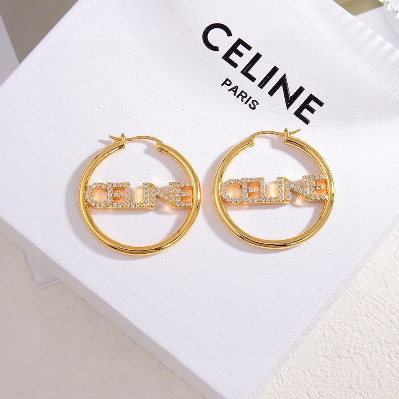 Celine Celine Diamond Earrings - 18K Gold