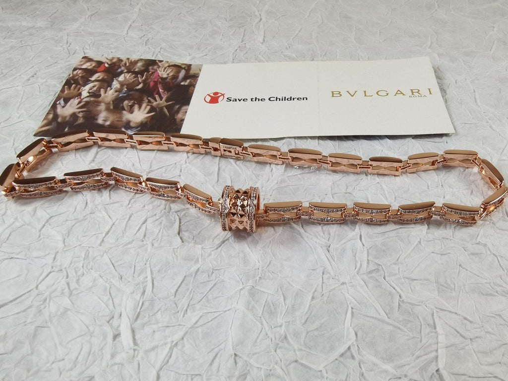 B.zero1 Diamonds Chain Link Necklace - 18K Gold