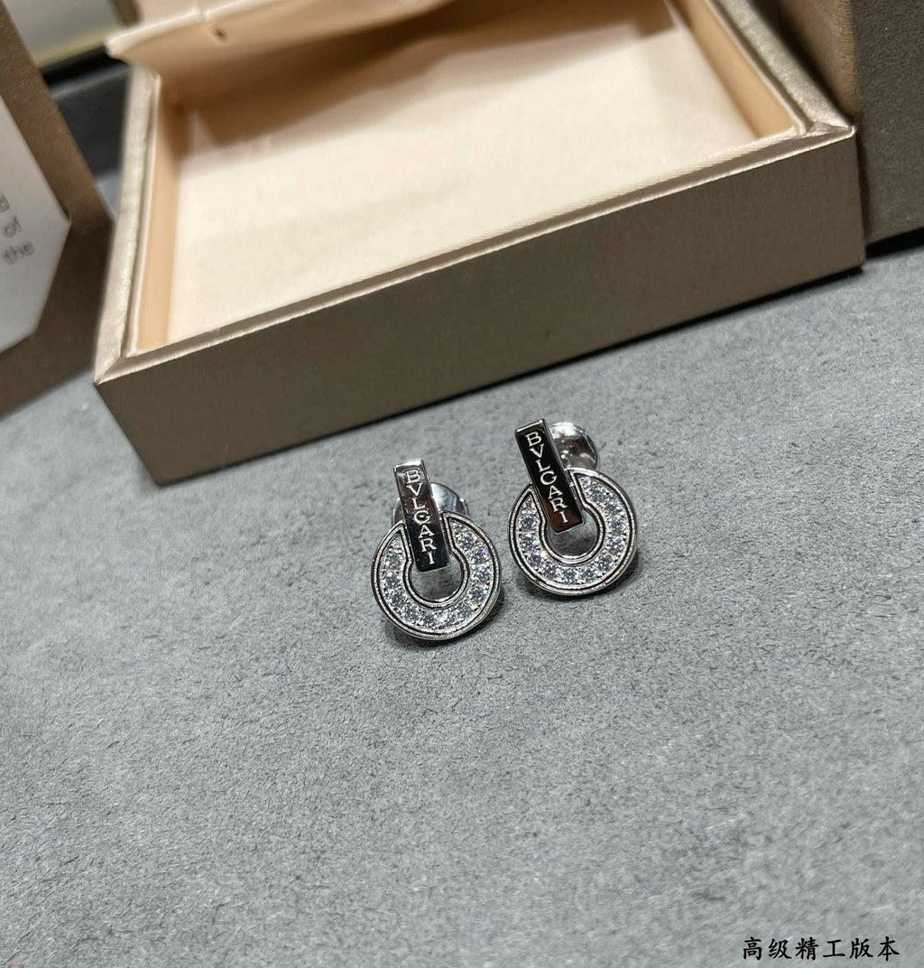 Bvlgari Earrings - 18K White Gold