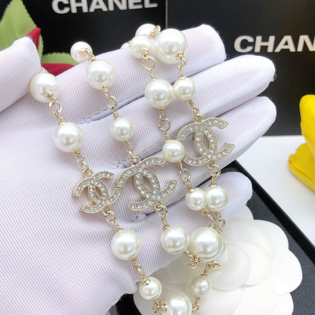 Chanel Long Pearl Necklace