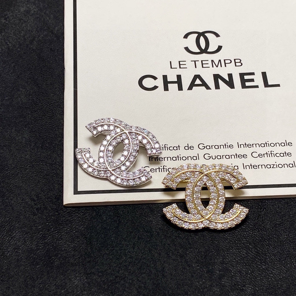Chanel Diamond Brooch Set