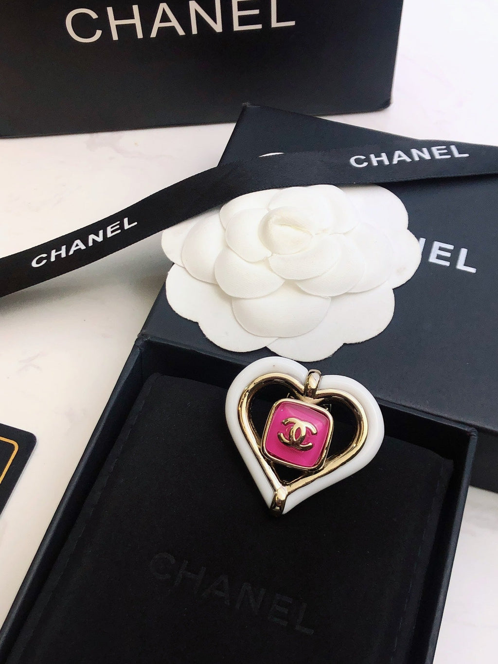 Chanel Heart Brooch