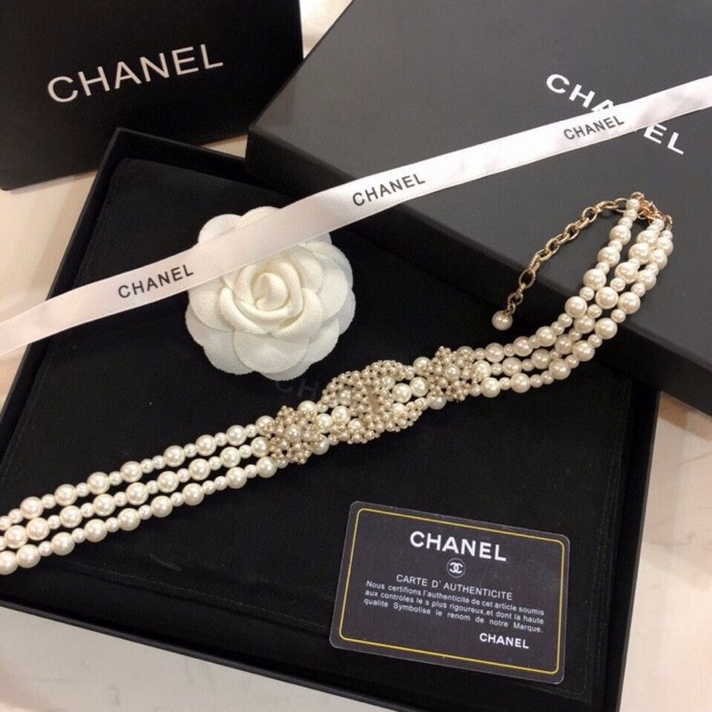 Chanel Pearl Choker Necklace