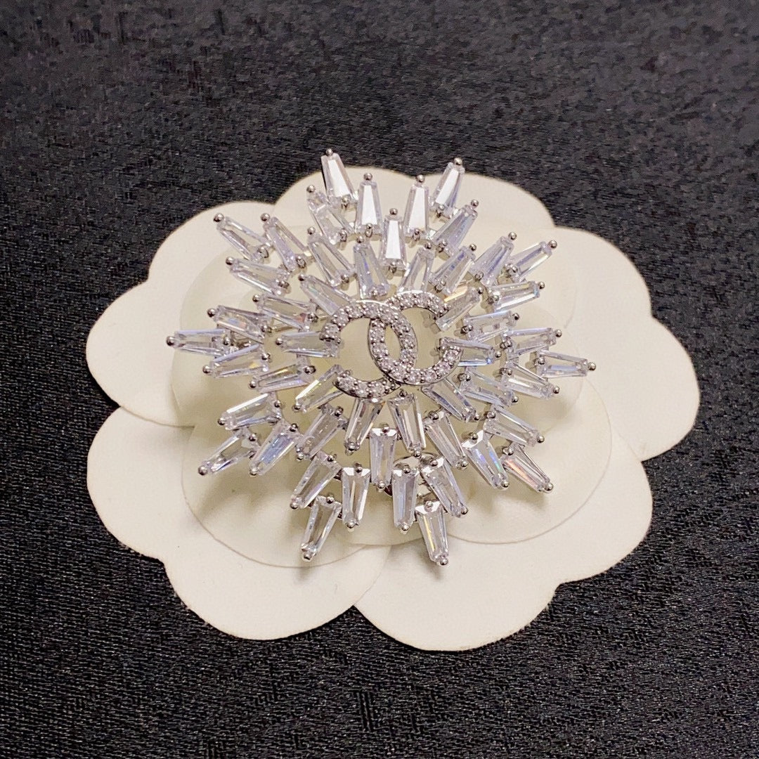 Chanel Snow Flower Brooch