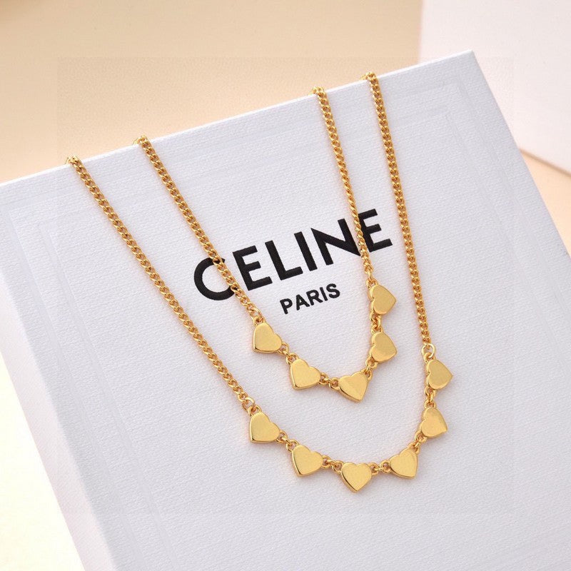 Celine Triomphe Celine Gold Necklace