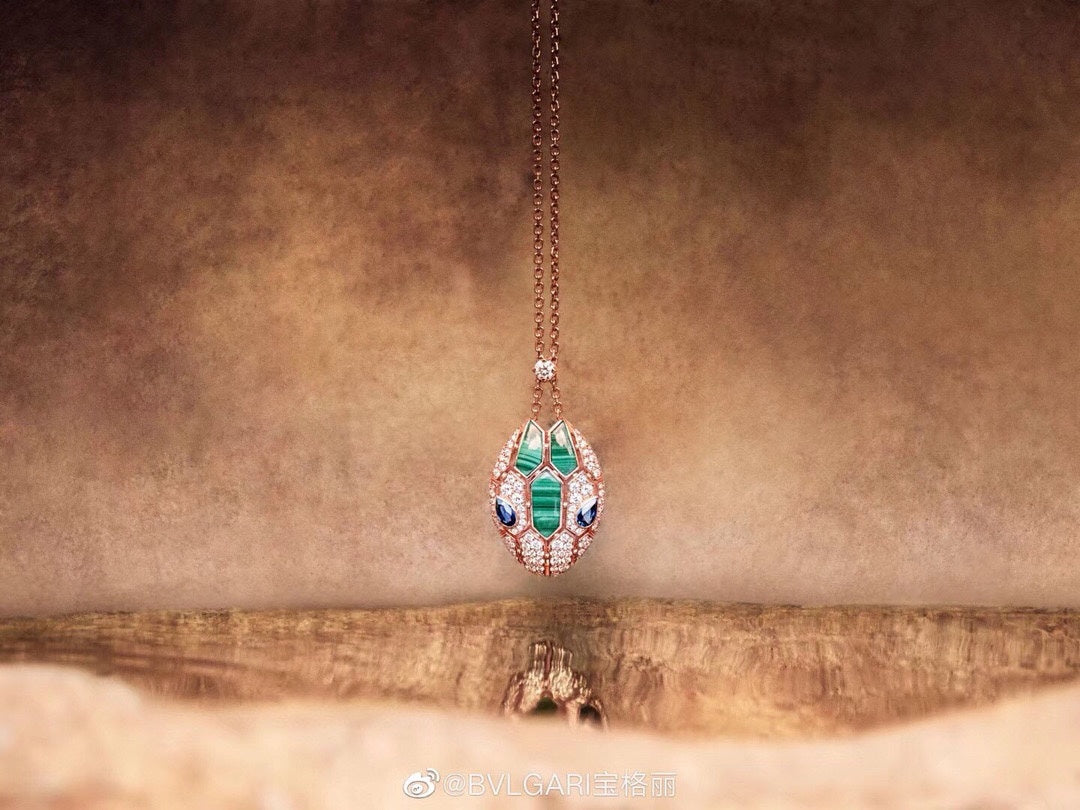 Bvlgari Serpenti Malachite Necklace - 18K Gold