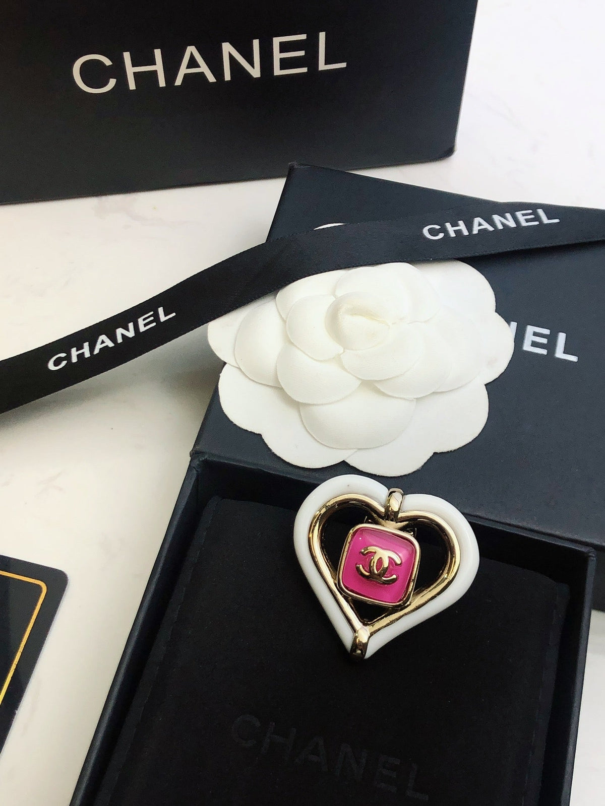Chanel Heart Brooch