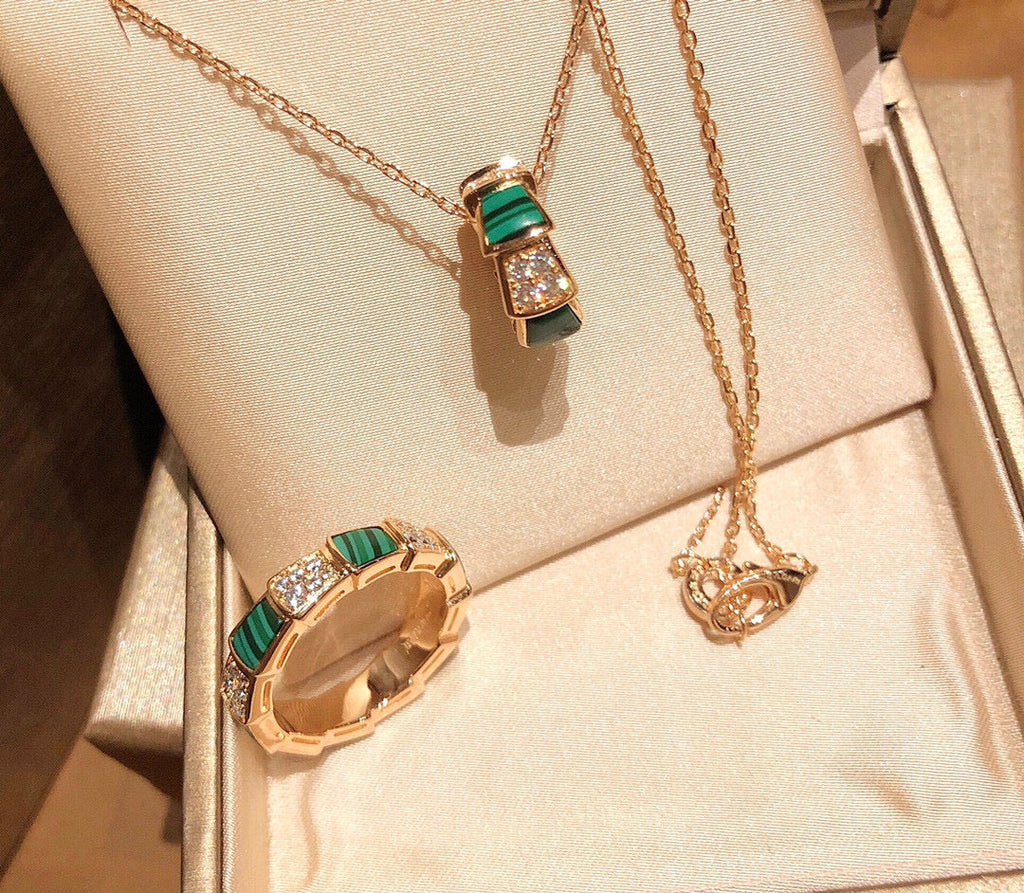 Bvlgari Serpenti Viper Malachite Ring - 18K Rose Gold