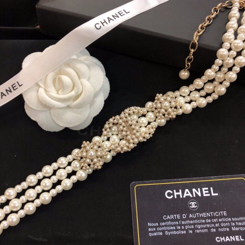 Chanel Pearl Choker Necklace