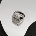 Celine Triomphe Vintage Ring - 18K White Gold