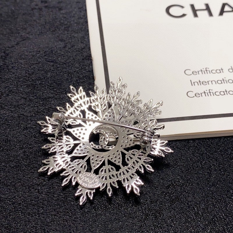 Chanel Flower Crystal Brooch