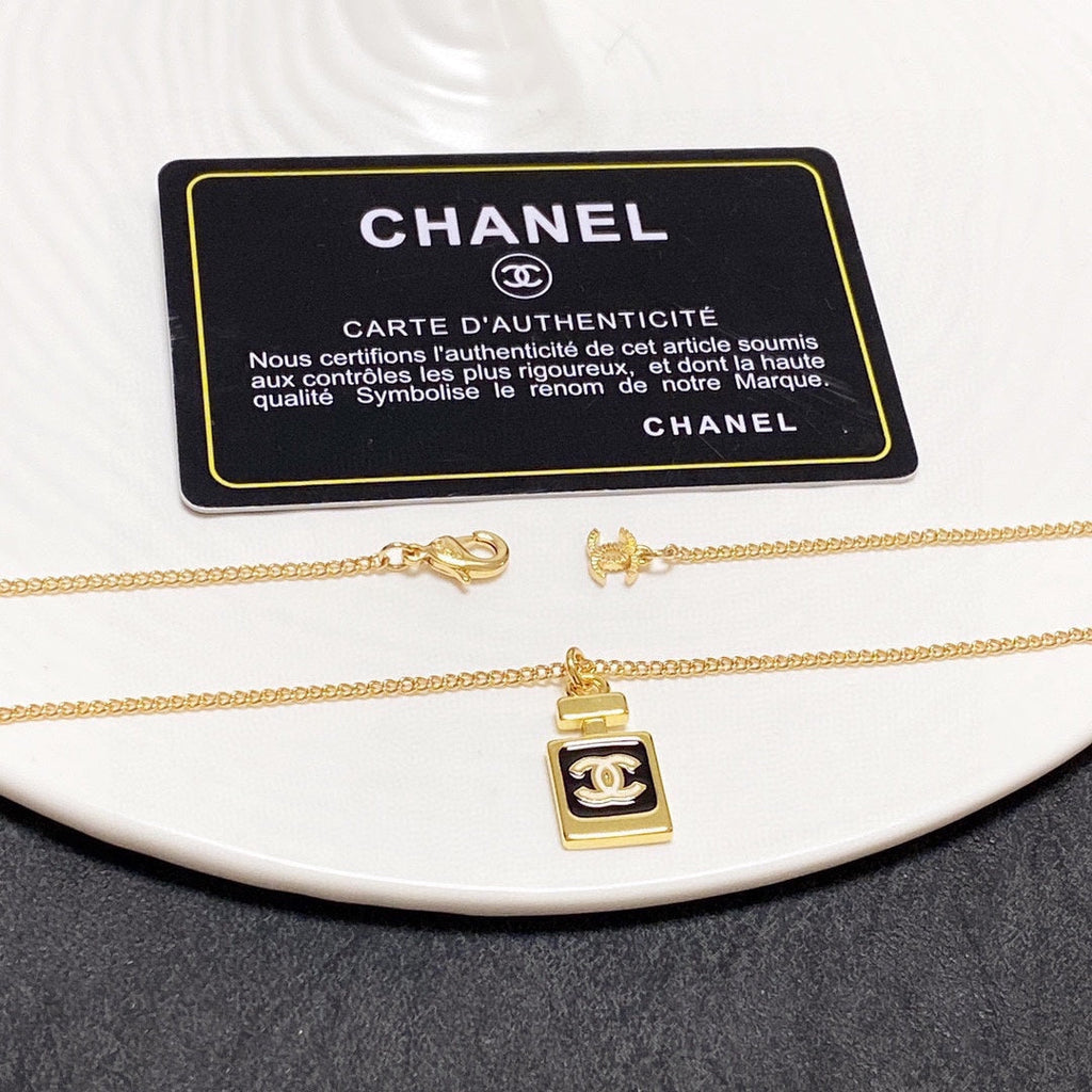 Chanel Perfume Bottle Necklace