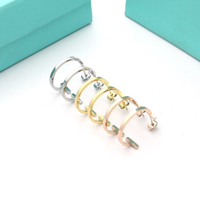 Tiffany Hoop Earrings - 18K Gold