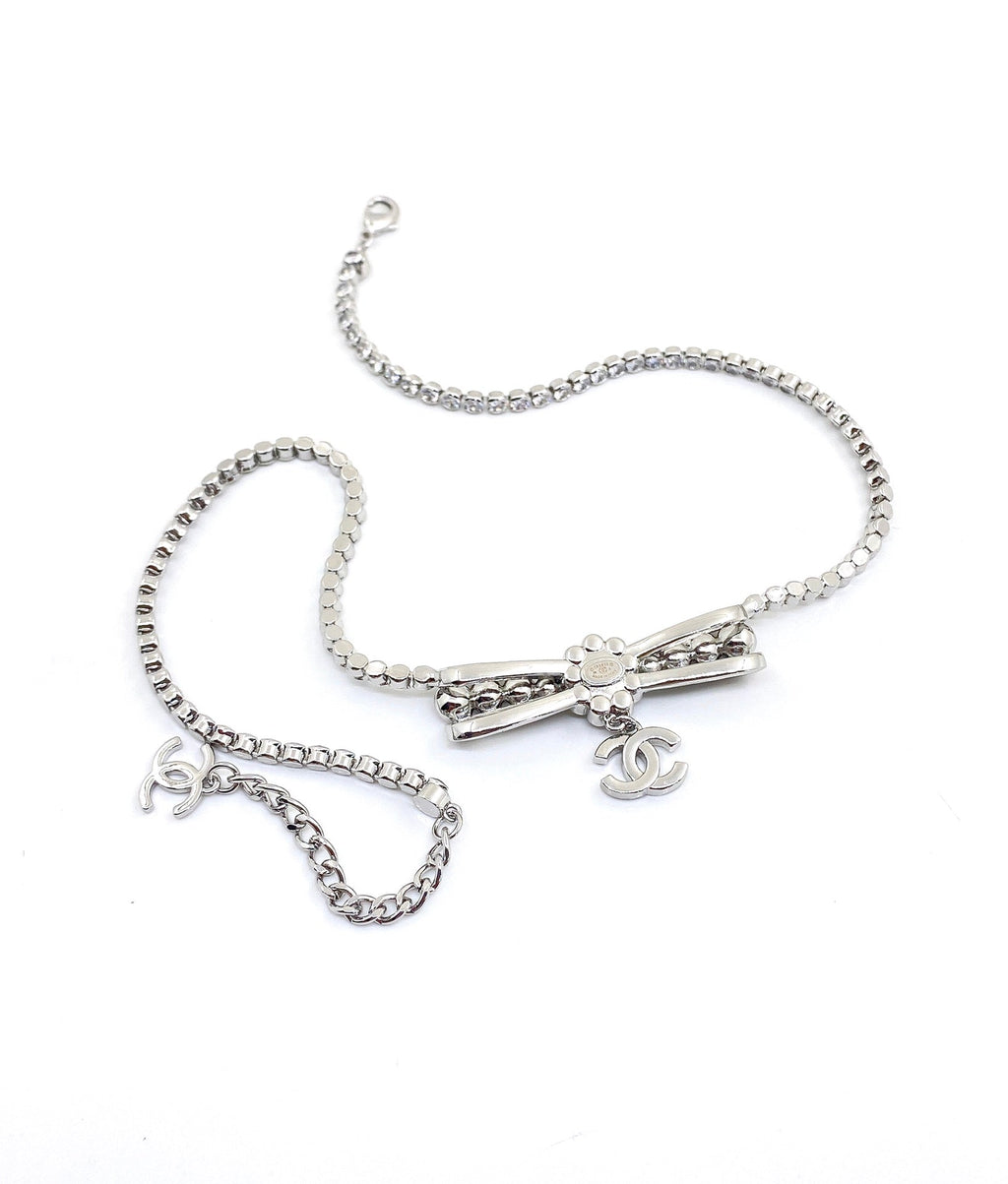 Chanel Diamonds Bow Tie Necklace