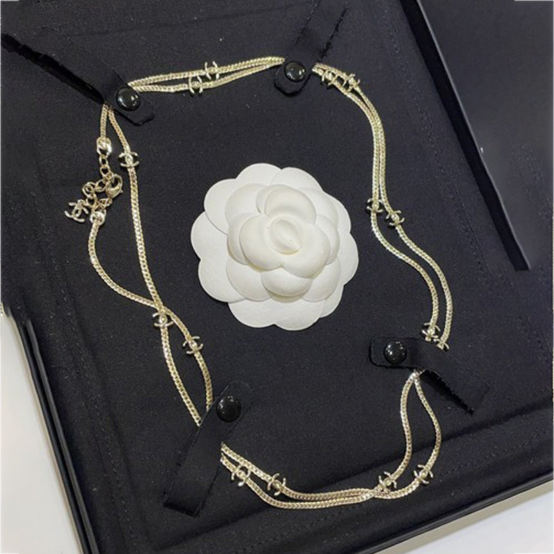 Chanel 24B Flowers Long Necklace
