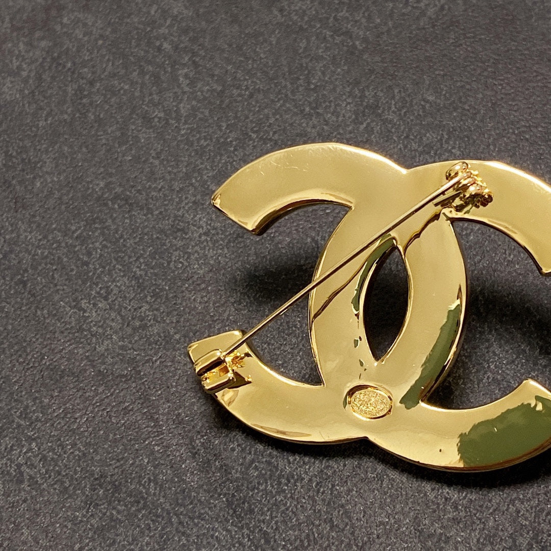 Chanel Script Brooch