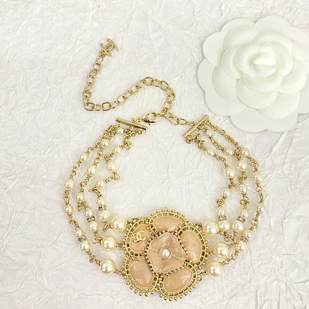 Chanel Camellia Choker Necklace