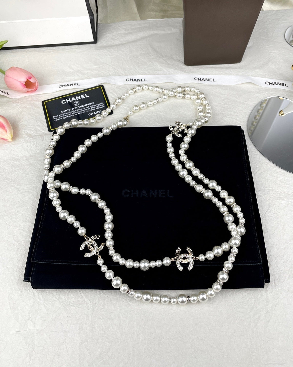 Chanel Pearls Long Necklace