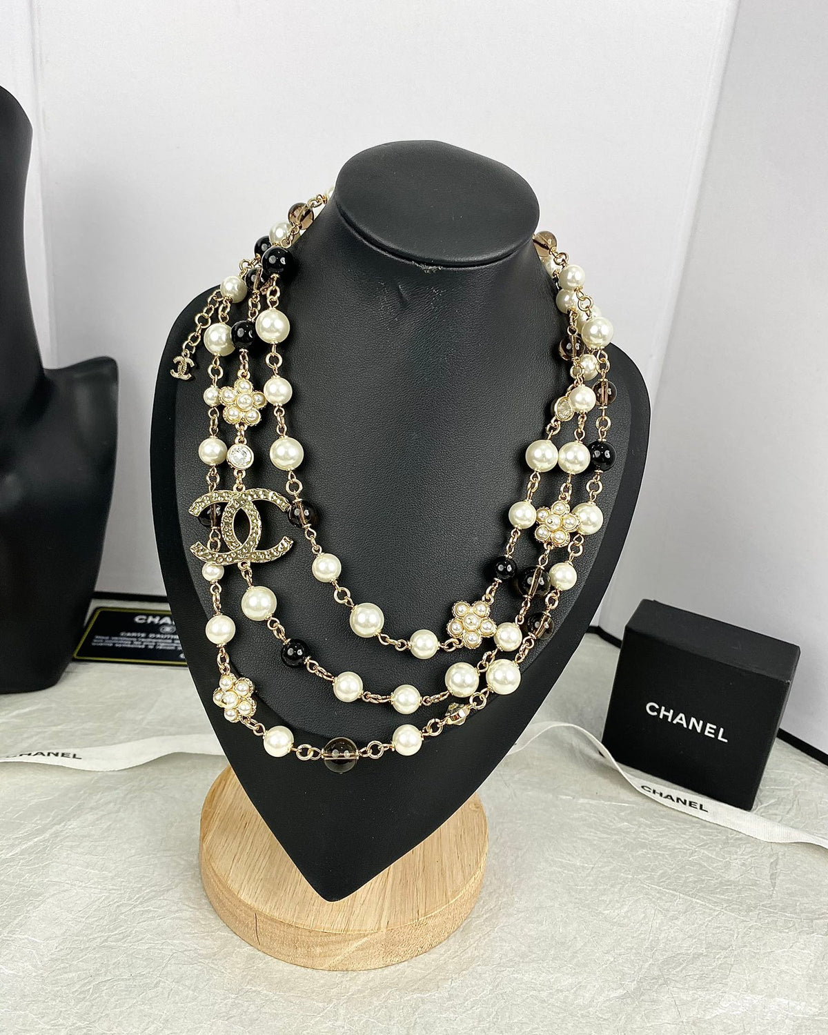 Chanel 24B Long Pearl Necklace