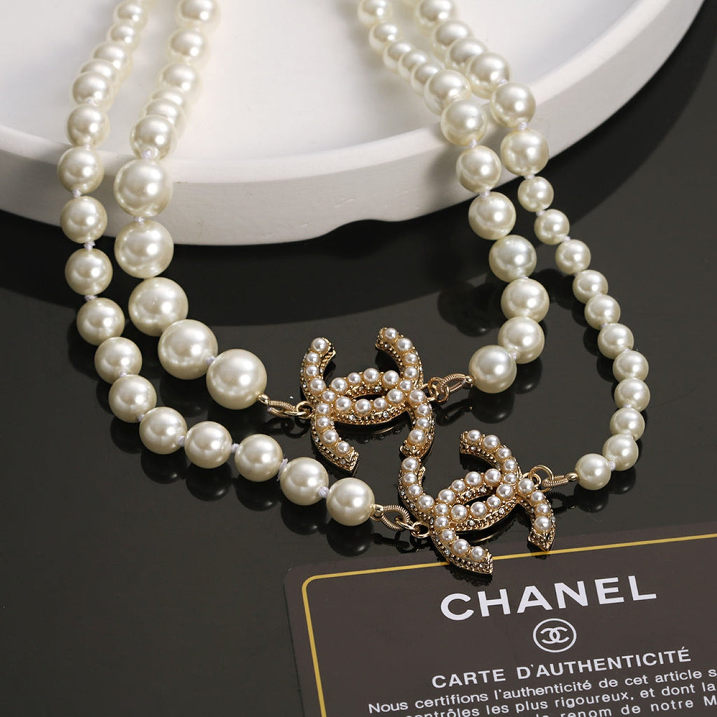 Chanel Long Pearl Necklace