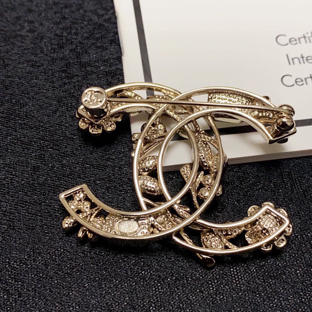 Chanel Crystal Flower Brooch