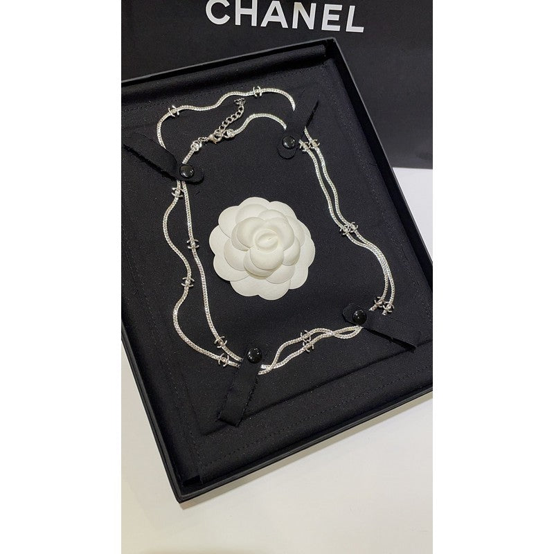 Chanel 24B Flowers Long Necklace