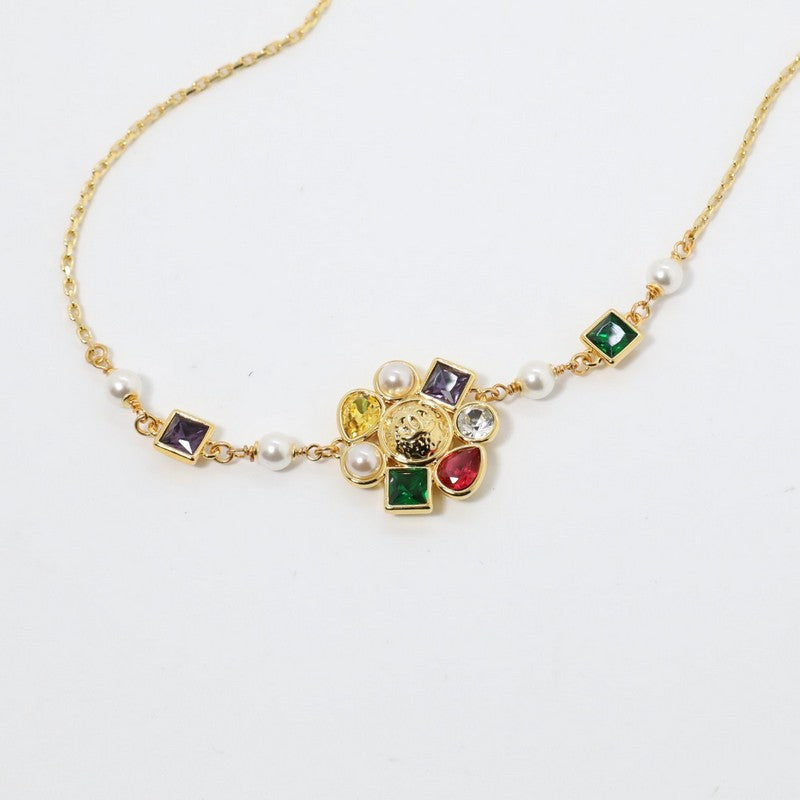 Chanel Color Crystal Choker Necklace