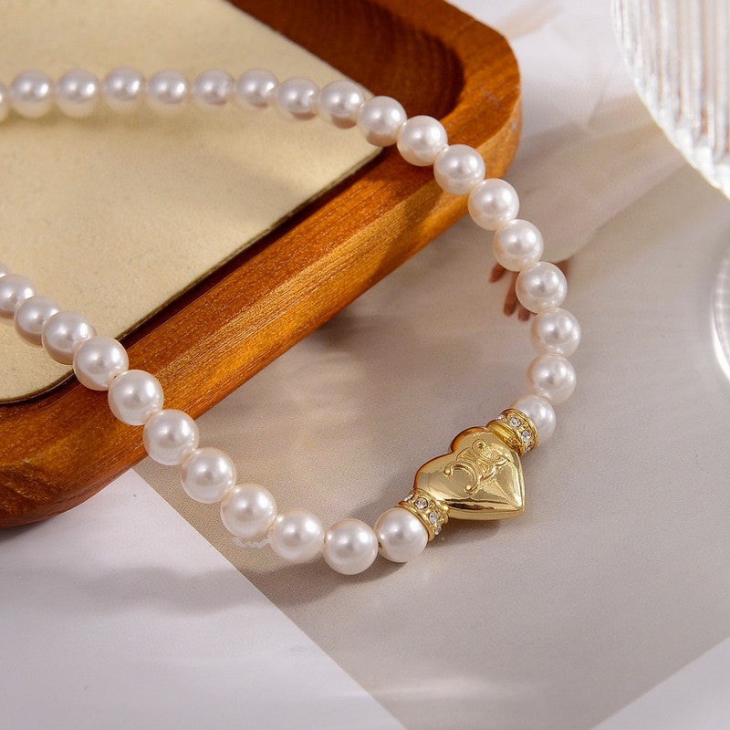 Celine Triomphe Pearl Necklace