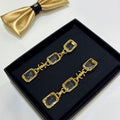 Chanel 26P Crystal Earrings - 18K Yellow Gold