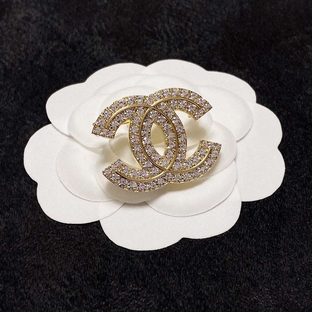 Chanel Diamond Brooch Set