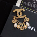 Chanel Pearl Pendant Brooch