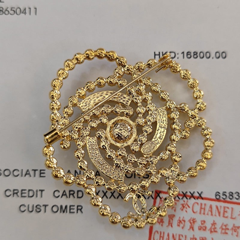 Chanel Camellia Pearl Brooch