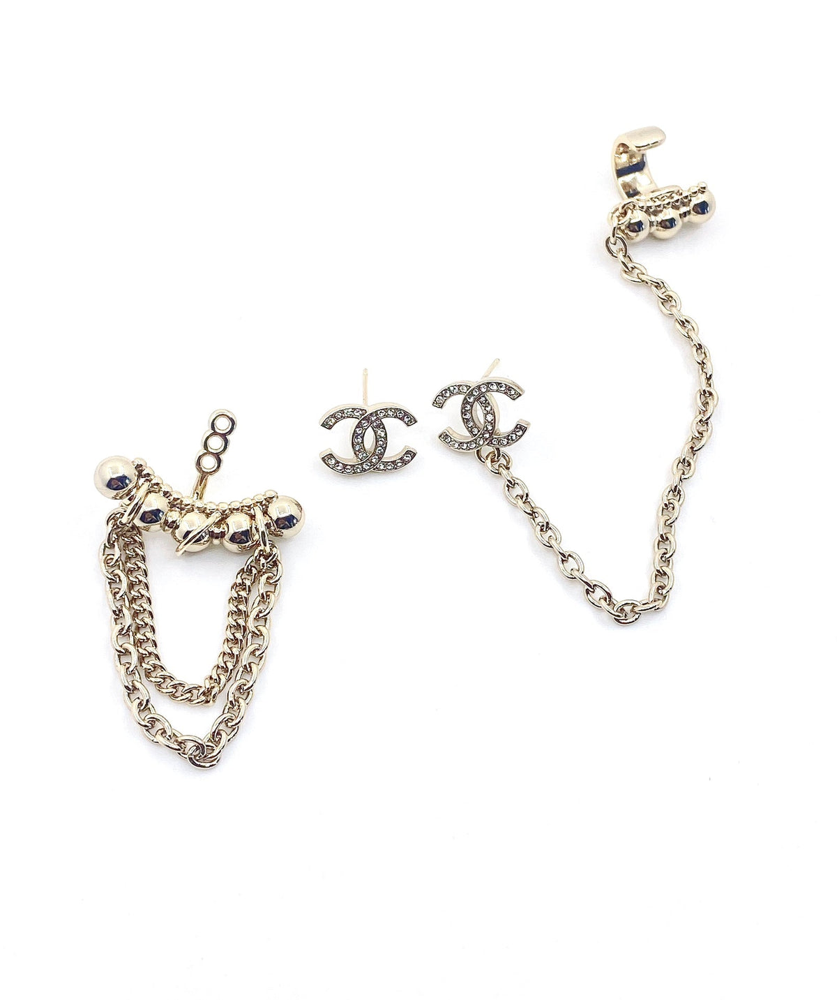 Chanel Chain Earrings - 18K Yellow Gold