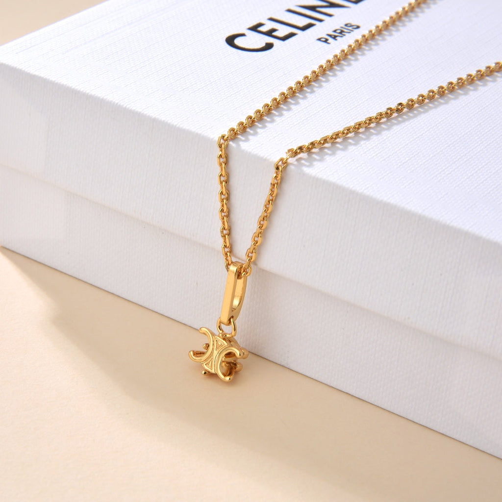 Celine Triomphe Solitaire Necklace