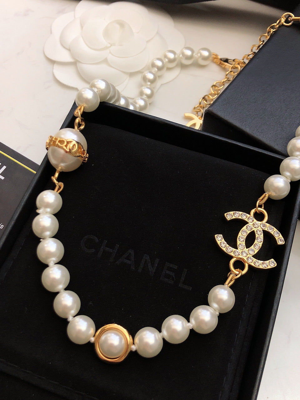Chanel Pearl Chain Necklace