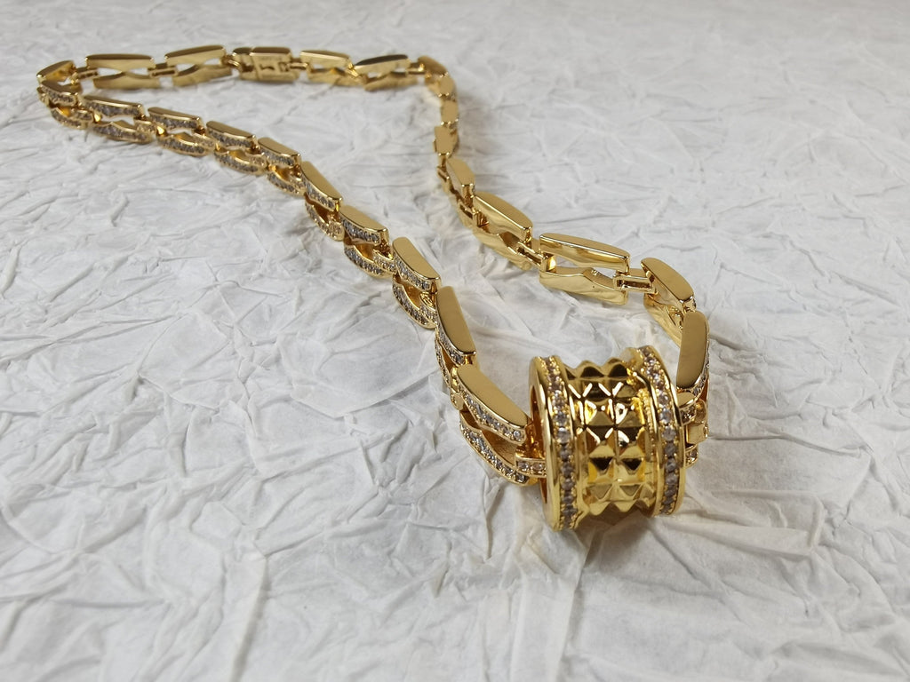 B.zero1 Diamonds Chain Link Necklace - 18K Gold