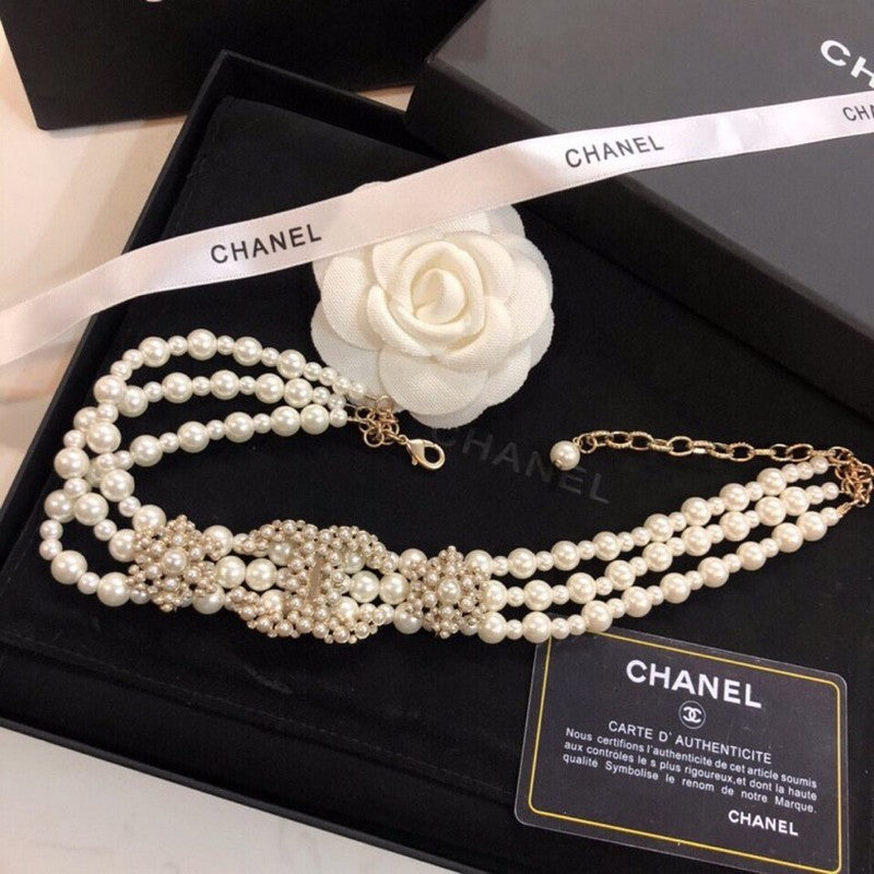 Chanel Pearl Choker Necklace