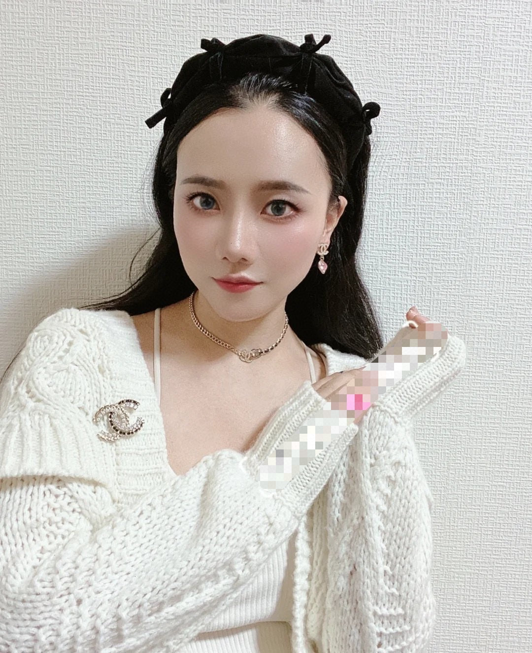Chanel Black & White Necklace
